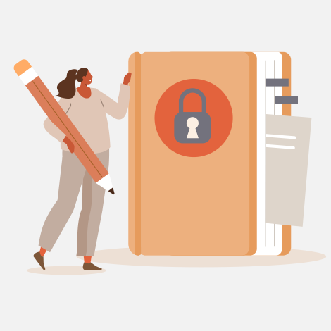 Link auf die Seite zum Datenschutzpaket