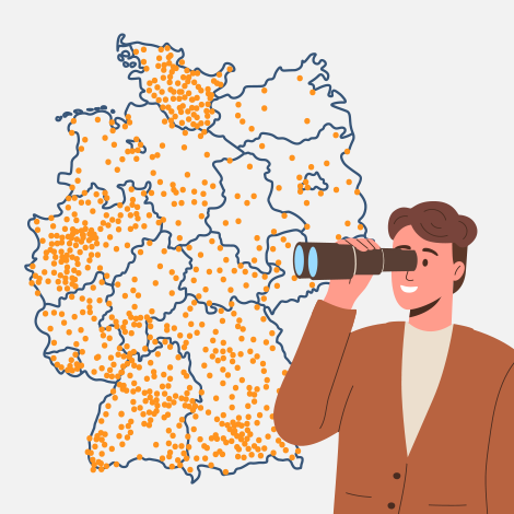 Link auf die Seite mit einer vhs-Landkarte