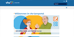 Screenshot vhs-Lernportal